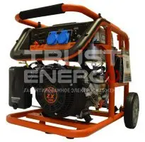 Бензиновый генератор Mitsui Power ZM 3800 E с АВР Открытая на раме  ZX 208 trustenergo.ru
